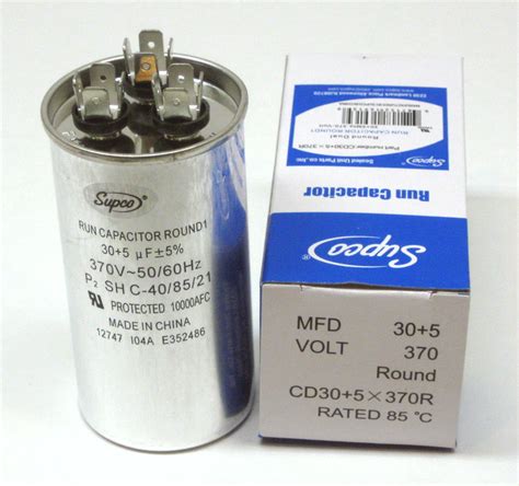 Air Conditioning Hvac Round Dual Motor Run Capacitor 30 5 Mfd 370