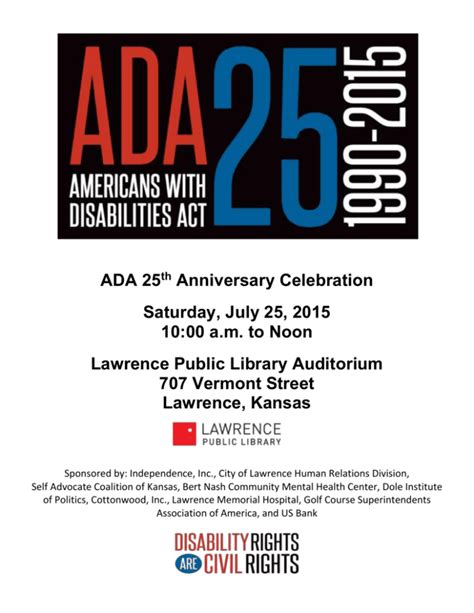 Ada 25 Th Anniversary Celebration