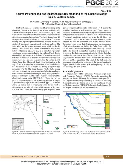 Aapg Datapages Archives Abstract Source Potential And Hydrocarbon