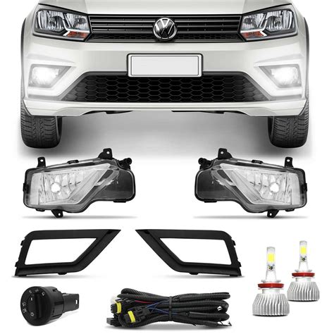 Kit Farol Milha Saveiro Robust Trendline G7 16 17 18 Gol Track G7 17 18