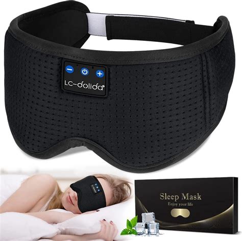 Bluetooth Sleep Mask With Headphones For Side Sleeper Lc Dolida