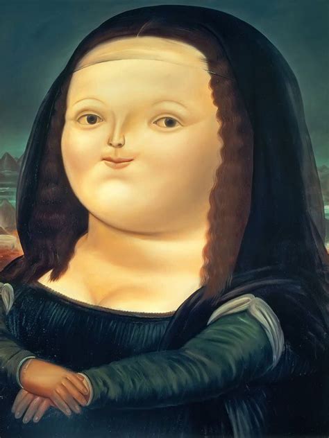 Fernando Botero Mona Lisa Artwork Fernando Botero City Prints