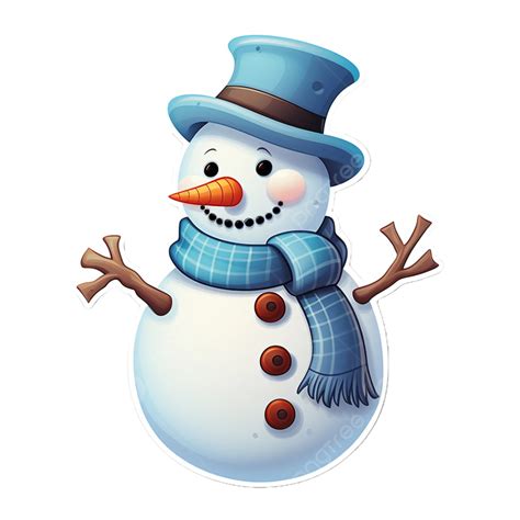 D Frosty The Snowman Sticker On A Clean Snowman Sticker Christmas