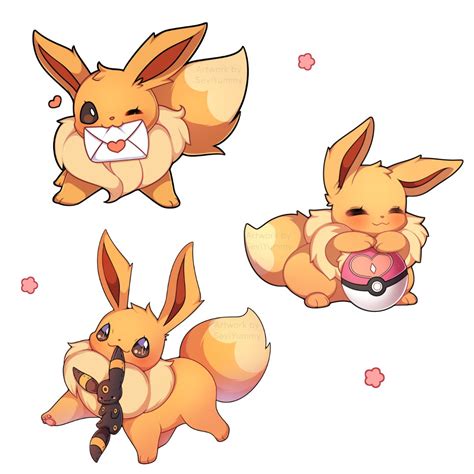 Zhenzhen On Twitter Rt Seviyummy Some Of My Old Eevees 🌸 I Hope You