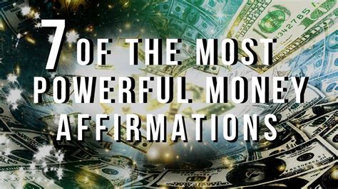 7 Of The Most Powerful Money Affirmations ~ This Works Law Of Attraction Youtube