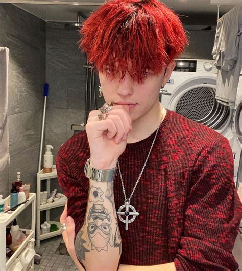 Zolvin Red Hair Men Red Hair Boy Dyed Red Hair