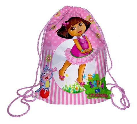 55 Morralito Dulcero Bolo Fiesta Infantil Dora Exploradora Envío Gratis