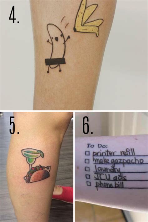 43 Funny Tattoo Ideas Tattooglee Funny Small Tattoos Clever Tattoos