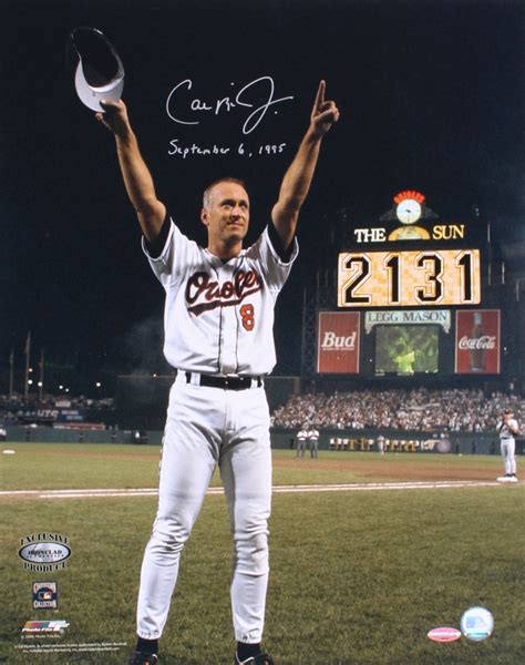 Cal Ripken Jr Signed Orioles X Photo Inscribed September