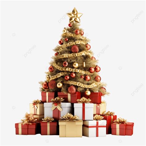 Arbol De Navidad Decorado Con Cajas Png Dibujos Arbol De Navidad