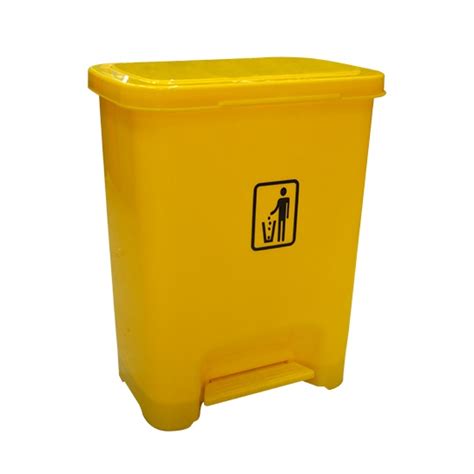 Ez Home Pedal Trash Bin Yellow 45l Cebu Home And Builders Centre