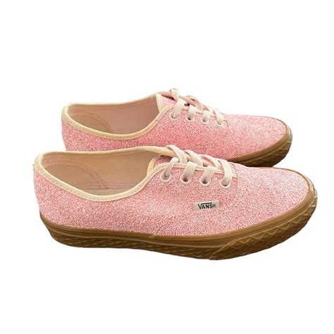 Vans Pink Glitter Ice Cream Gum Sole Low Top Sneakers Size 7 Womens