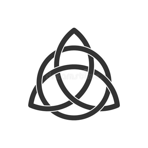 Celtic Trinity Knot Triquetra Symbol Three Parts Unity Icon Ancient