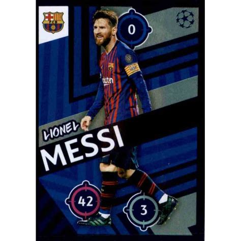 Cromo De Lionel Messi Topps Champions League 2018 19