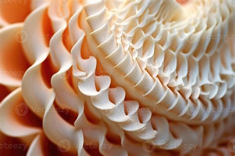 The Intricate Patterns And Textures Of A Seashell In A Close Up Shot