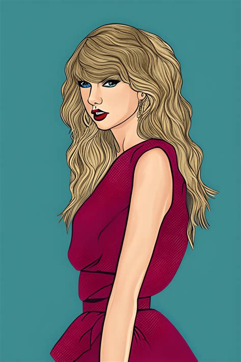 Taylor Swift Lover Illustration · Creative Fabrica