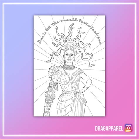 Drag Race All Winners Colouring Book Rupaul S Drag Race Etsy