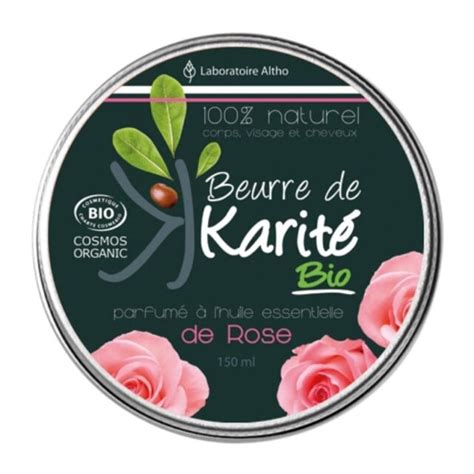 Beurre de karité parfumé à l huile essentielle de rose Laboratoire