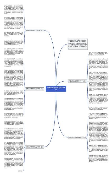 绿野仙踪读后感范文600字思维导图编号c3127635 Treemind树图