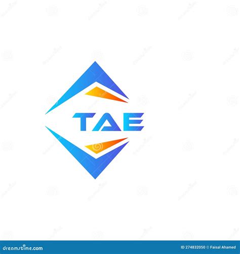 Tae Abstract Technology Logo Design On White Background Tae Creative