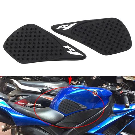 ZS Motorbike Tank Traction Side Pad Gas Fuel Knee Grip Decals For