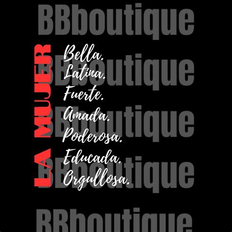 La Mujer Latina Png Spanish Png Funny Spanish Png Mexican Etsy