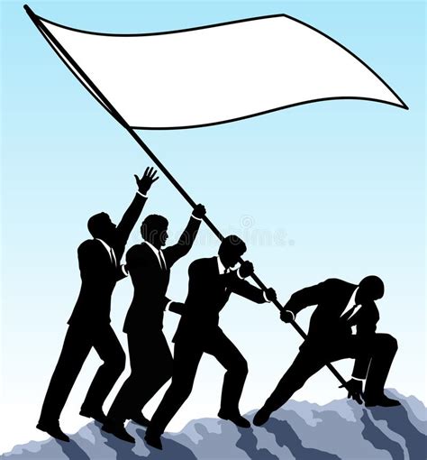 Raising the Flag stock illustration. Illustration of raising - 26139651