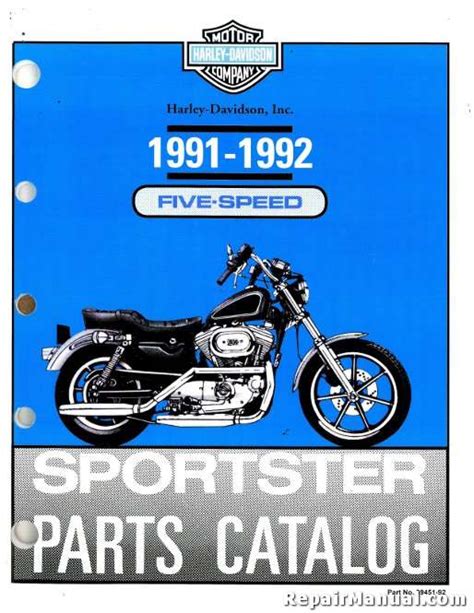 Harley Davidson Xlh Sportster Motorcycle Parts Manual