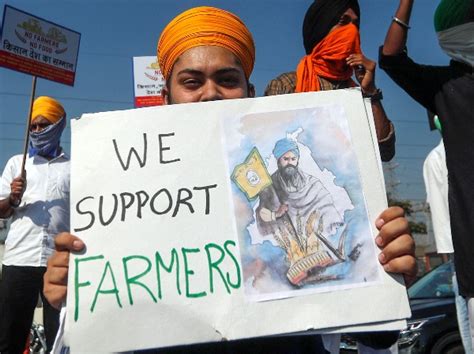 Dont Bite The Hand That Feeds You Posters From Farmers Protest During Bharat Bandh