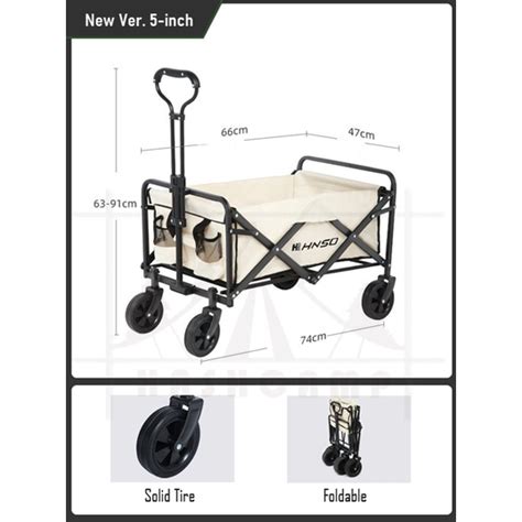 Portable Upgraded Trolley Wagon Multifunction Foldable Troli Barang For