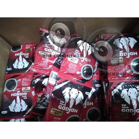 Jual Kopi Tubruk Gadjah Gajah Spesial Mix Renceng Isi 10 Sachet