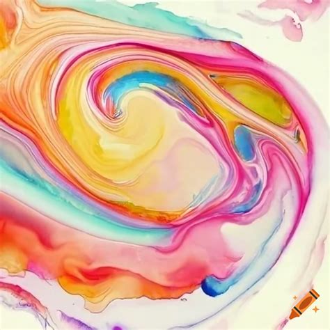 Swirling Watercolor Painting With Spring Palette On Craiyon
