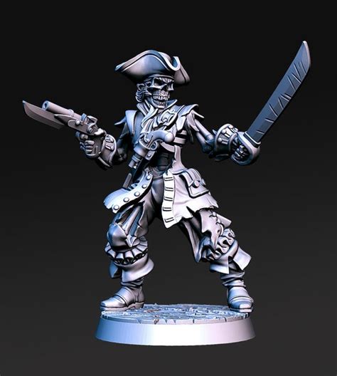 Skeleton Pirate Dnd Miniature undead Miniatures for Tabletop - Etsy