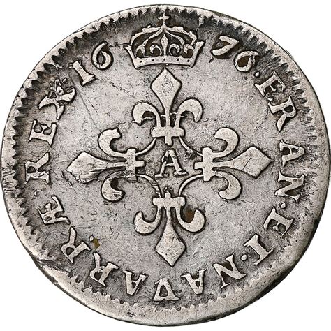 France Louis Xiv Sols Des Traitants Paris Argent Tb