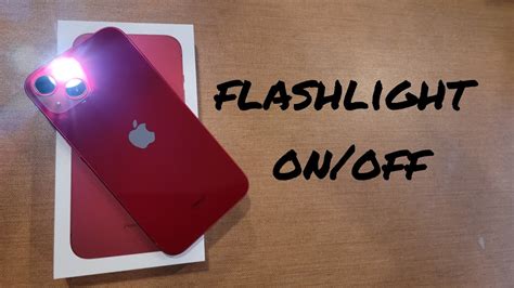 How To Turn The Flashlight On Off Iphone 13 Youtube