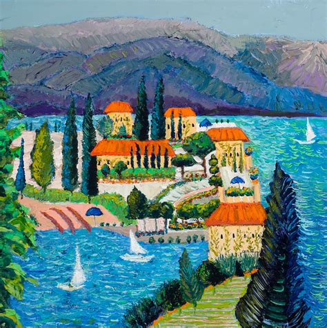 Lake Como Art Leslie Ehrin Fine Art