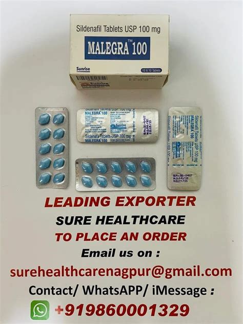 Malegra 100 Mg Tablet At Rs 150 Stripe ED Drugs In Nagpur ID