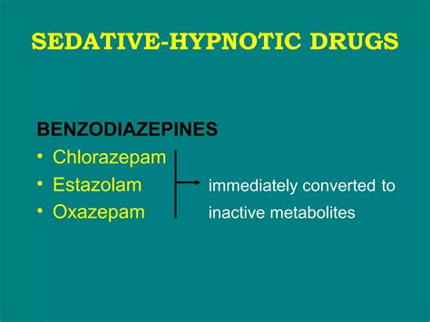 22 Sedative Hypnotic Drugs Ppt