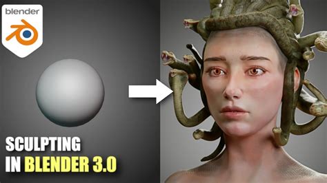 Blender Sculpting A Realistic Portrait Of Medusa 🐍 Youtube