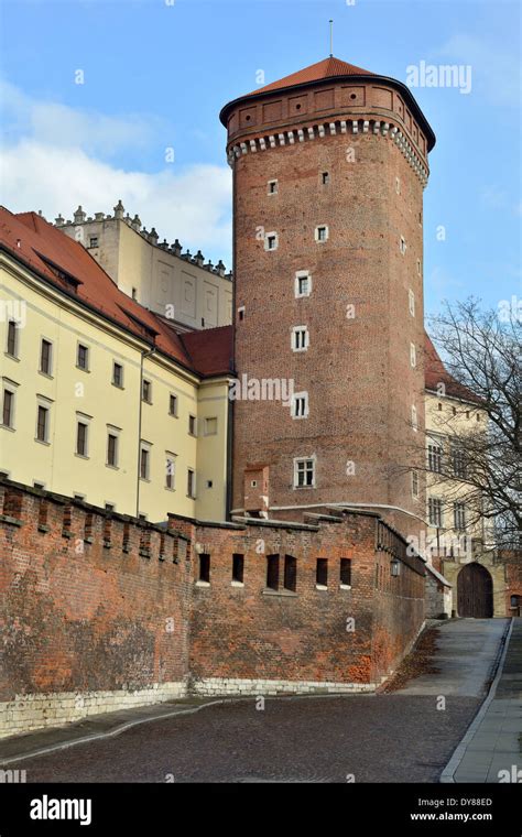 The Royal Castle On Wawel Hill View Of South East Tower Zamek