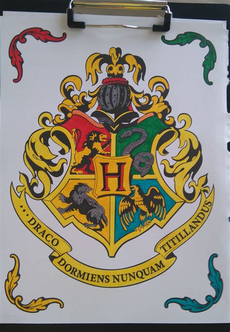 Hogwarts Coat Of Arms Fj Colorists Unite Free Jinger