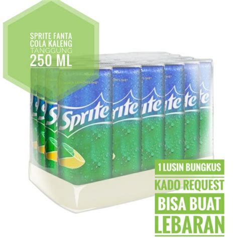 Jual Sprite Minuman Soda Kaleng Slim 250 Ml 1 Dus 24 Pcs Shopee Indonesia