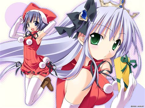 Feena And Mia Christmas Yoake Mae Yori Ruri Iro Na Mia Anime Girl Feena Hd Wallpaper Peakpx