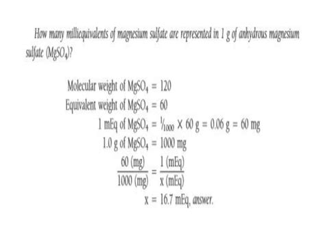 Electrolyte And Milliequivalent And Millimole Pptx