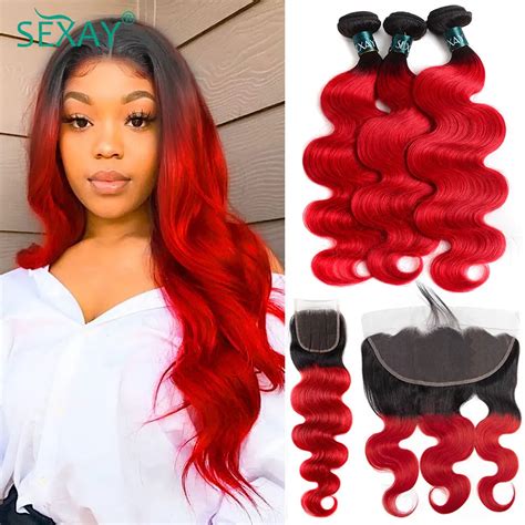 Sexay Peruvian Hair Bundles With Closure 23 Pcs With 13x4 Lace