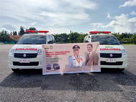 PT Tiran Indonesia Serahkan Dua Unit Mobil Ambulance Untuk Dua