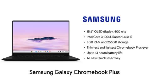 Samsung Galaxy Chromebook Plus Launches As Lightweight ChromeOS Laptop