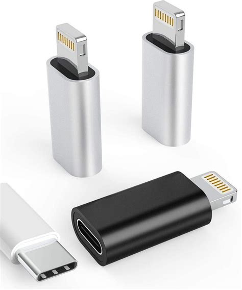 Adapter Przej Ci Wka Usb C Typ C Do Apple Lightning Iphone Silver