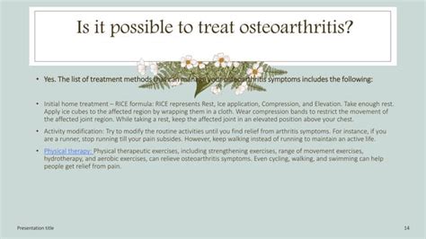 Four Stages Of Osteoarthritispptx