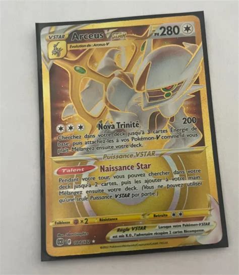 CARTE POKÉMON ARCEUS Vstar Gold 184 172 Stars Étincelantes FR